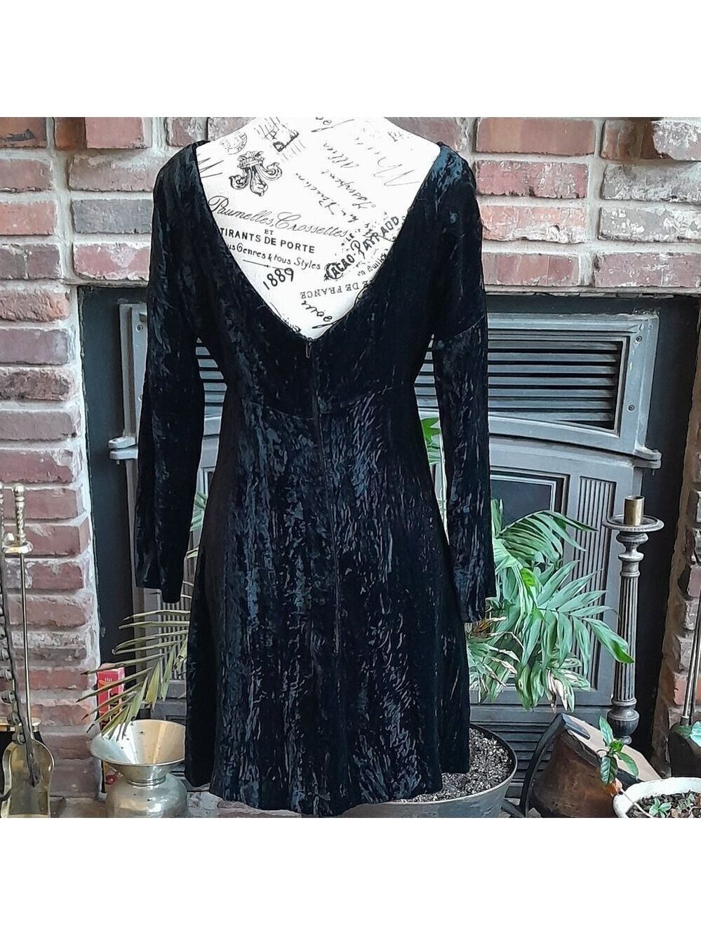 Vintage Bluemarine Crushed Velvet Dress - Picture 4 of 10